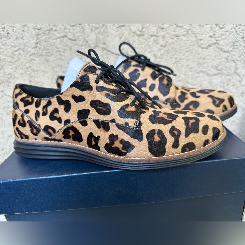 New Cole Haan Leopard Loafers
